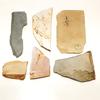 Natural whetstones, Yamashiro brand, randomly split into small pieces, 250g or more, from Kyoto's Umegahata, including Okudono, Nakayama, Otsuki, and