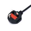 British Standard Figure-8 Power Cord with 3-Pin Plug for Computers and Rice Cookers