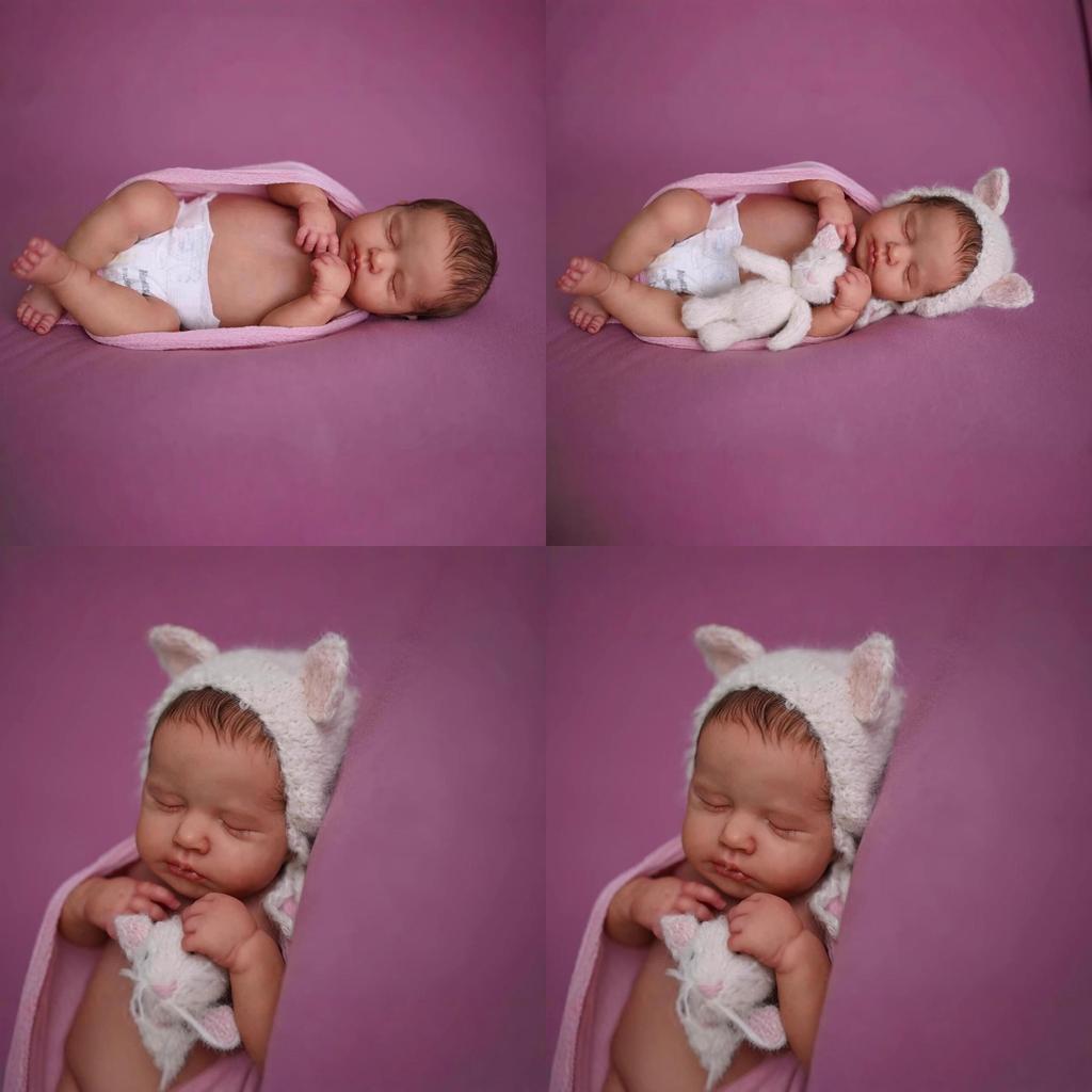 Loulou Reborn Baby Puppe Silikonhaut Realistische Spielzeug Für Sammler Und Kinder
