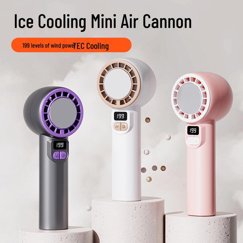 

Powerful 199-Speed Handheld & Desktop Fan with USB Charging, Smart Display, and Portable High-Speed Design Handheld Fan [Flagship Model]