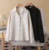 2026 Spring Plus Size Women's Long Sleeve Lapel Cardigan - Simple and Elegant Top