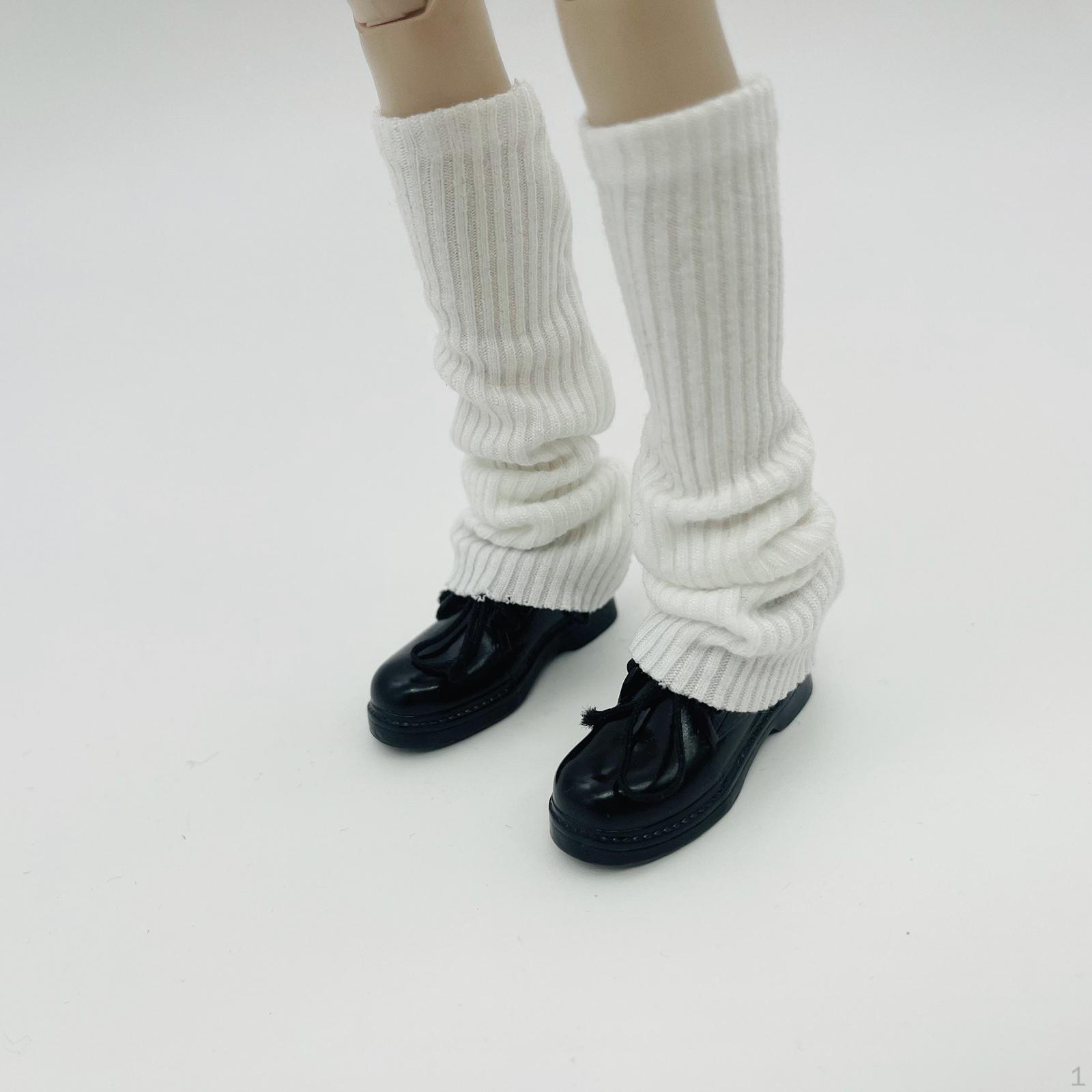 

1/6 по Женской шкале Вязание в Ногах Рукавов Покрытие для Длинных Носков белый