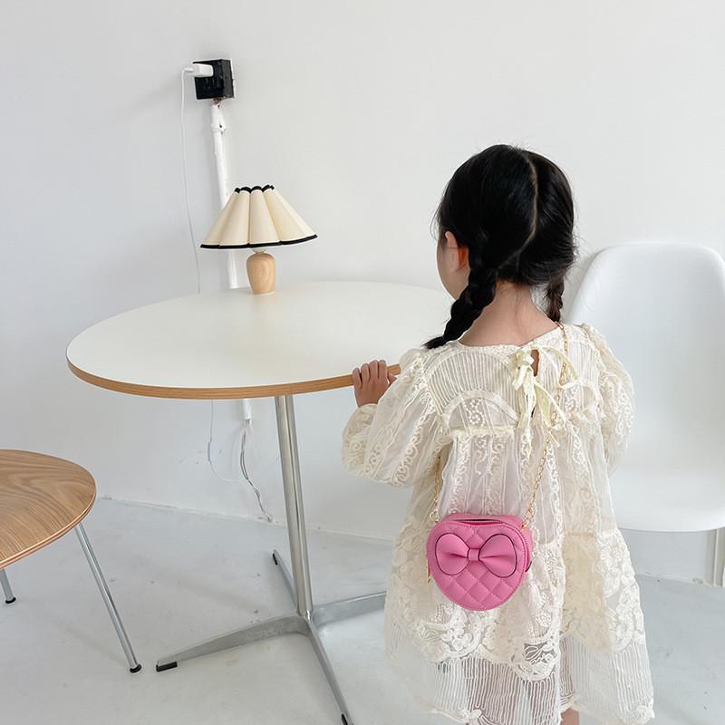 Adorable New Children's Pu Princess Crossbody Bag In Trendy Colors For Kids