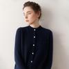 Women's Age-Reducing Cashmere Cardigan – Cozy Autumn/Winter Knit with Stand-Up Collar & Buttons