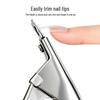 U-Shaped Sharp Nail Clipper for Crystal Gel Nail Extensions and French Nail Shaping