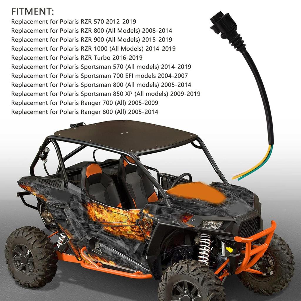 2875542 T Map Sensor Repair Harness, 7-Piece Kit for Polaris RZR 800, 900, 1000, Compatible with 2410422, 2411528, 2411082, Enhances EFI Temp Sensor