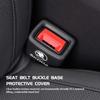 VIJT4 For Skoda Car Seat Safety Belt Buckle Base Clip Protection Cover Fabia 1 2 Octavia a7 RS Superb Rapid Yeti Karoq Vision
