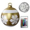 60cm Christmas Tree Hanging Ornament PVC Glow Outdoor Toy Ball Home Garden Christmas Inflatable Ball New Year Party Decoration