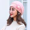 Women Knitted Wool Hats Winter Flower Decorated Warm Female Cap Beanies Fur Hat Gorros Bonnet Soft Breathable Beanie Caps