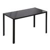 Esstisch Küchentisch Großer Tisch, Modernes Design, 120 cm x 60 cm x 75 cm, Schwarz