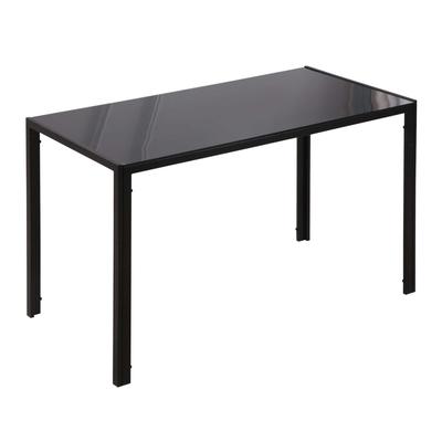 Dining Table Kitchen Table Large Table, Modern Design, 120 Cm X 60 Cm X 75 Cm, Black