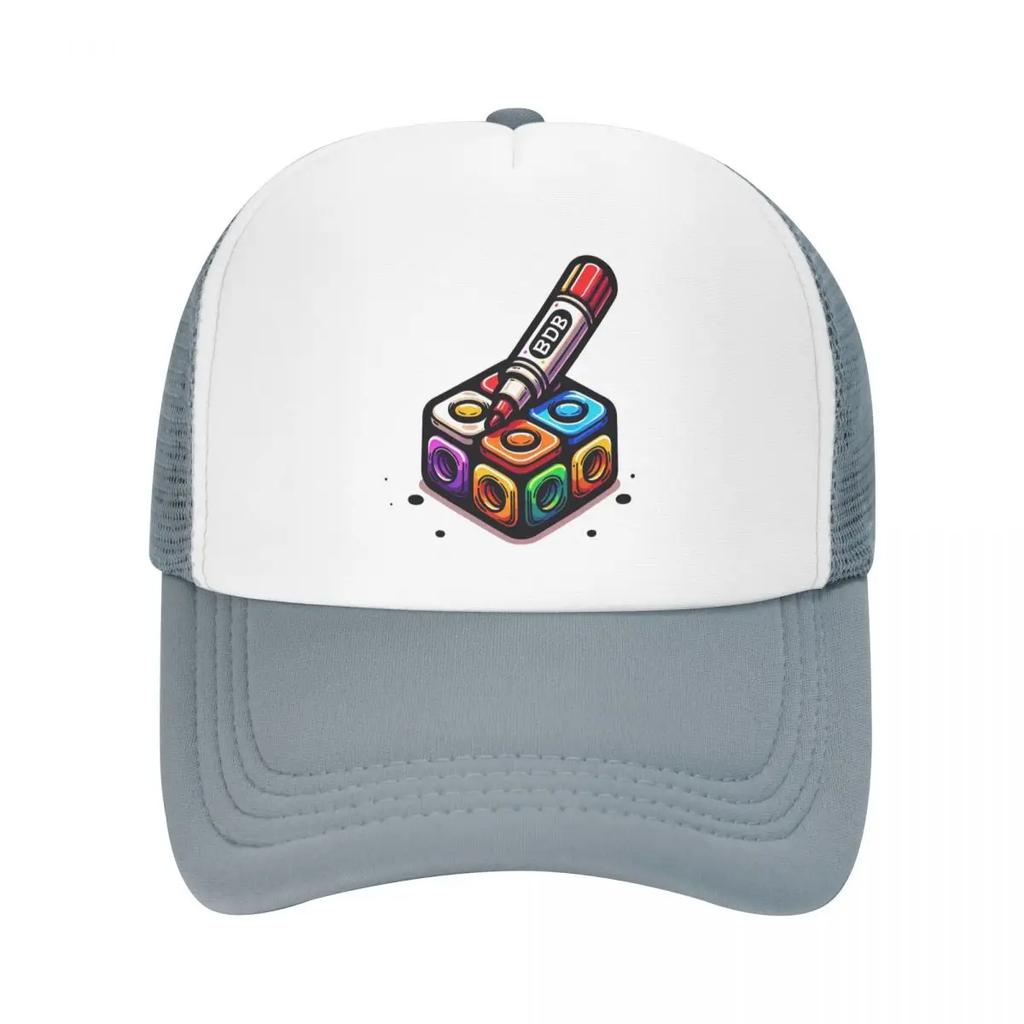Marker Bfdi Cap Fashion Casual Mesh Baseball Caps Adjustable Hat Hip Hop Summer Unisex Baseball Hats Polychromatic