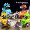 Children's Press-and-Go Inertial Robot Excavator Toy Car