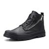 Fashion PU Leather Men Ankle Boots Fashion Snow Boots For Men Zipper Men's Boots Man Black Brown Lace Up Shoes For Winter Autumn jkm9