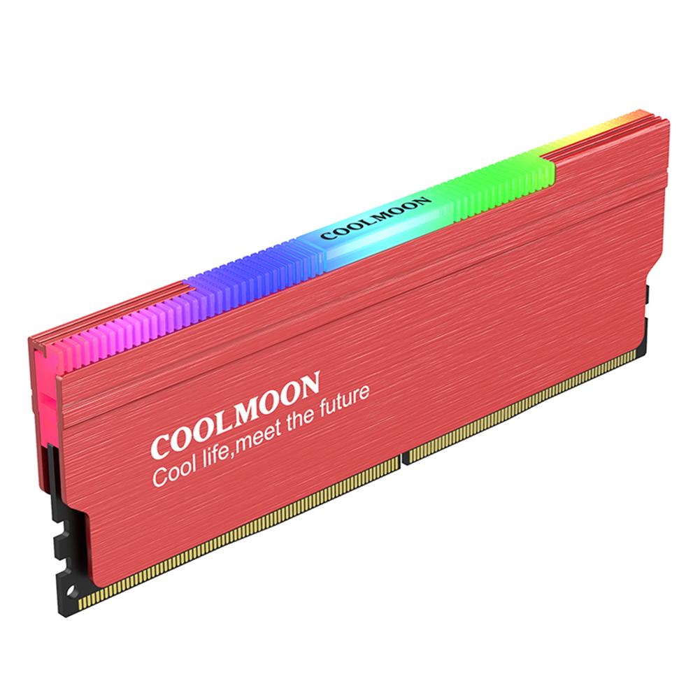 Wärmeleitblech Kühler Desktop-PC Computer Speicher für COOLMOON CR-D134S ARGB für Spieleliebhaber Ideales Geburtstagsgeschenk