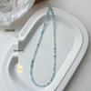 Elegant Aquamarine Choker: 925 Silver Luxury Necklace - Perfect Birthday Gift for Her