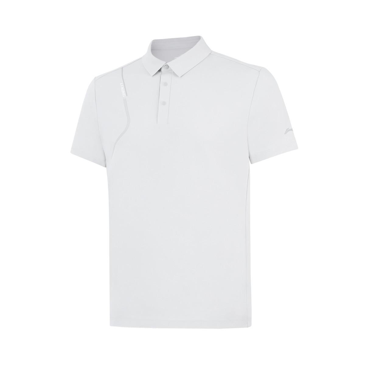 Li Ning Модная дышащая рубашка-поло мужская верх Светло-серый APLW247-6 S