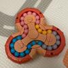 Triangle Rotating Magic Bean Puzzle Toy IQ Test Brain Teaser Fun Educational For Kids Boys Girls Stress Relief Gfts