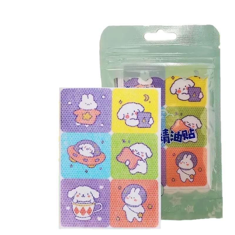 

36 Sheets Cartoon Portable Essential Oil Stickers For Kids With Natural Plant Oil Aromatherapy Insect Repellent Stickers