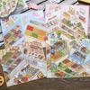 JIAMEI Kawaii 3D Cartoon Miniature Scene Fun Simulation Store Management Style Stickers DIY Scrapbook Materials Scene Stickers