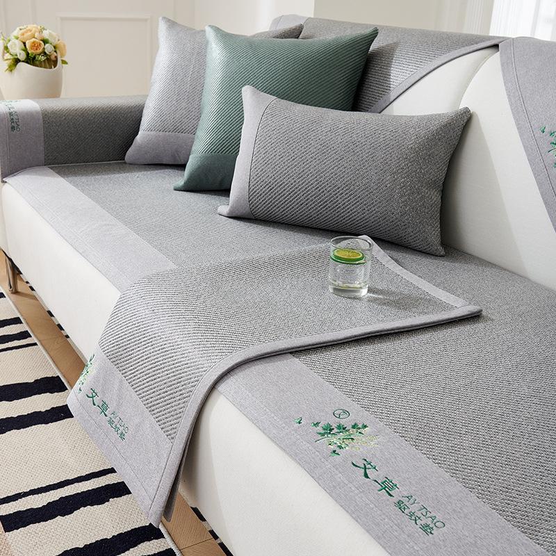 Rattan Mat Natural Pure Rattan Sofa Cushion Summer Summer Mat Ice Pad Summer Style Non-Slip Cushion Four Seasons Universal Cover Cover