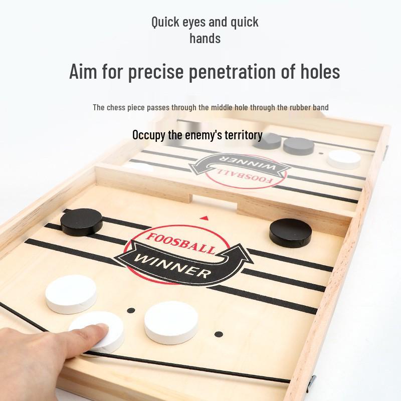 Wooden Bouncing Chess: Educational Parent-Child Battle Game