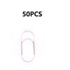 50PCS Large Size 50mm Paper Clip Metal Cartoon Color Decorative Office File Student Notebook Organizer