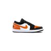 Jordan Air Jordan 1 Orange Hook Mocha Abrasion Resistant Low top Vintage Basketball Shoes Unisex Black Orange 553558-152(Team855-)
