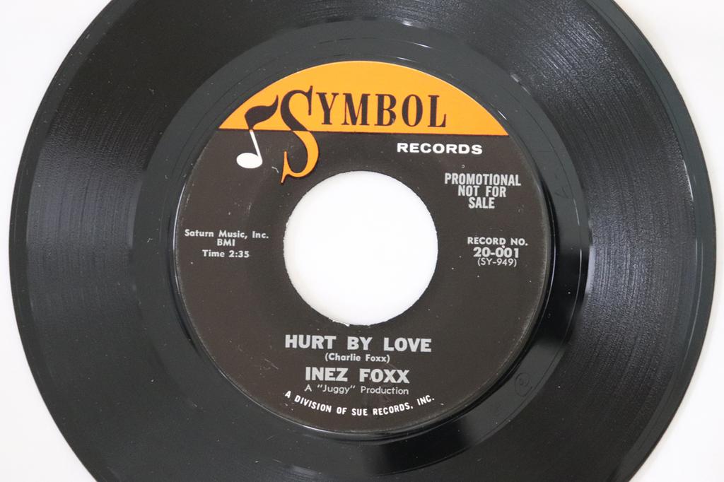 7inch Record INEZ FOXX - Hurt By Love / Confusion 20001 Symbol Records 1964 US Soul/Funk Used