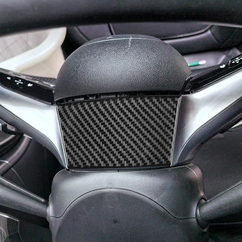 For Mercedes Benz C-Class W206 -2024 Auto Driving Wheel Cover Plate Carbon Fiber Decorative Car Accessory Sticker