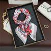 Luxury Printing Silk Square Scarf Women Neck Hair Tie Band Beach Hijab Kerchief Head Headbands Bandana Female Foulard 70cm