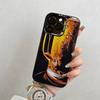 beer  Phone Case For iPhone 17,16,15,14,13,12,11 Plus,Pro Max,XS,Colored Silver Plated Inside Cover