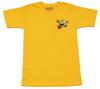 Pac-Man Mens T-Shirt - Running Pac-Man Lapel Winking Kanji Back