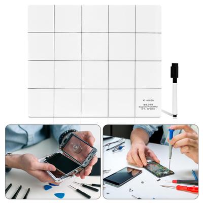 Magnetic Work Mat Rubber Magnet with Laminated Paper Printing General Magnetic Project Mat for Mobile Phones Repair