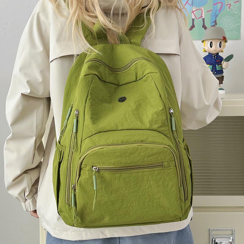 Schoolbag Backpack Women's 1011 New Multi-Pocket College Student School Bag Premium Sense Versatile Large Capacity Travel Ladies Backpack