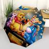 Winnie and Friends Themed Travel Umbrella-8 Ribs Automatic Opening and Closing, Portable Folding Design, Compact and Stylish Umbrella