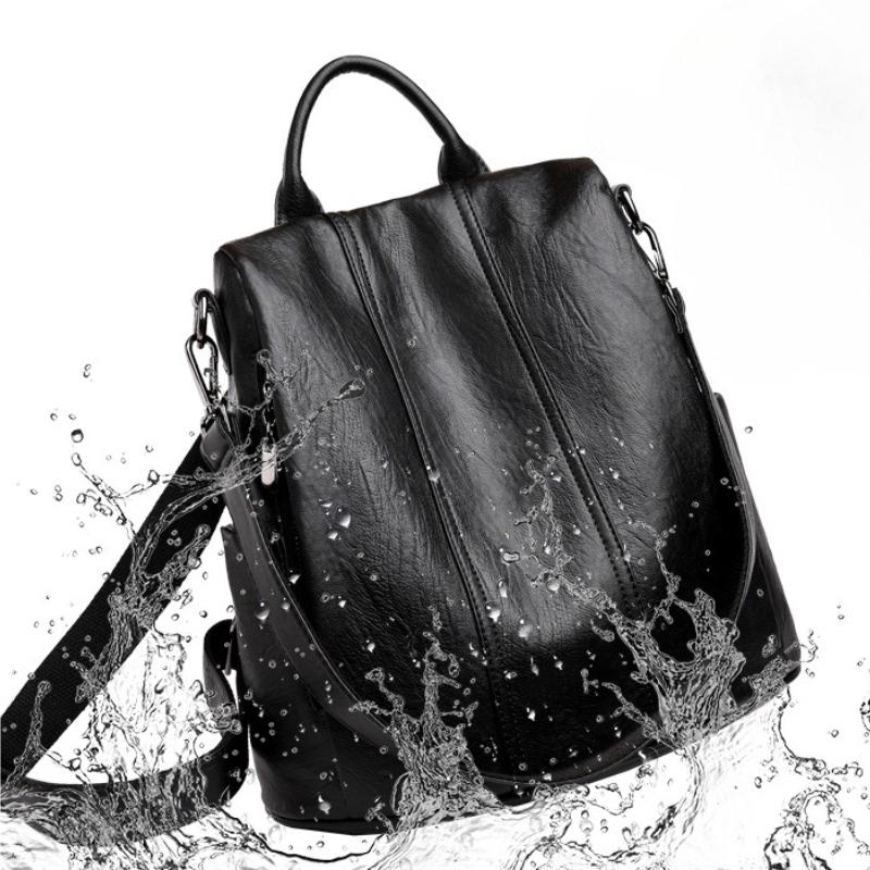 New Fashionable Backpack, Simple Women's Bag, Lightweight Backpack, Casual Travel, Large Capacity Soft Leather Backpack