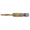 Tap Drill Bits Hex Shank   Coated   Screw Combination Tapping Bit for Wood