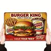 Vintage Metal Wall Sign   Retro Fast Food Decor with Classic Logo for Kitchen Dining Room Garage Bar Durable