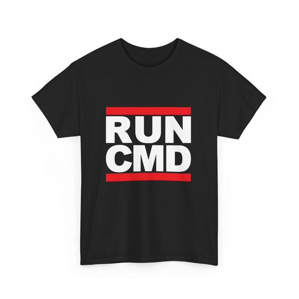 Run Cmd T-Shirt Tops Tee Men's Women's 100% Cotton