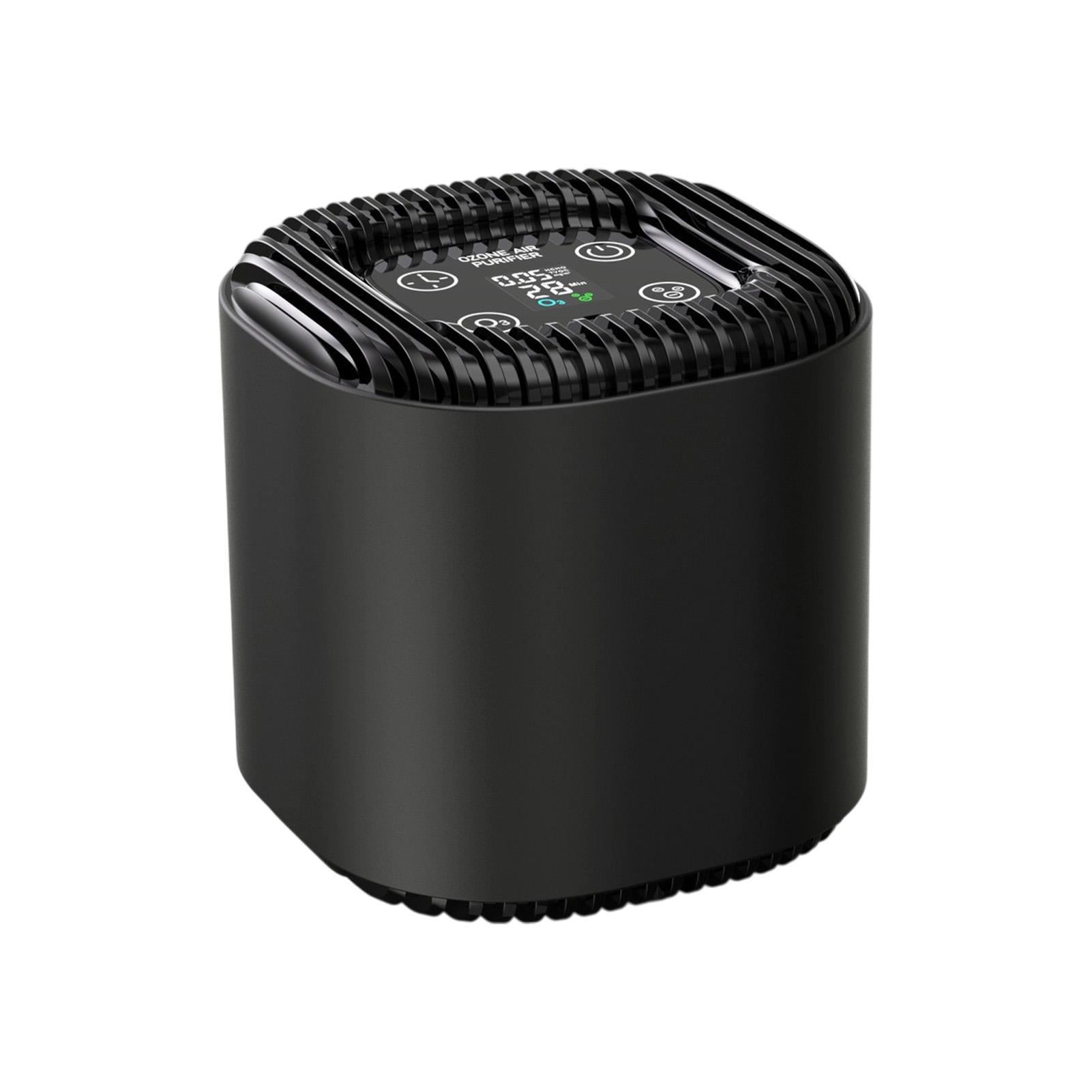 

Маленький очиститель для дома Портативный автомобильный очиститель ауры с таймером Дезодоратор Удалитель озона Низкий уровень шума Черный чёрный