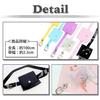WHITE FANG Waist Bag Pouch with Leather and Enamel Cute BT253 Women's Belt, Detachable, Design, (02 Clear)