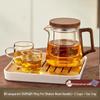 Handun Glass Tea Set with Pot, Cups & Tray