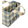 Loewe Small Font Tote Bag Natural/Light Blue Women Tote_bags Tan ALF1B59X16-2238