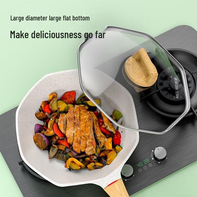 MeiLing LC3003 Non-Stick Flat-Rim Wok