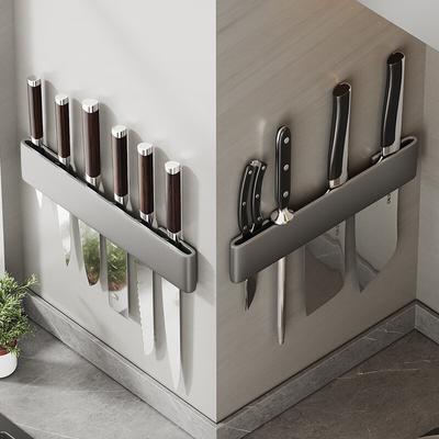 Minimalist Knife Holder for Storing and Inserting Kitchen Knives, Multifunctional Storage Rack, Knife Holder Wall Mounted.