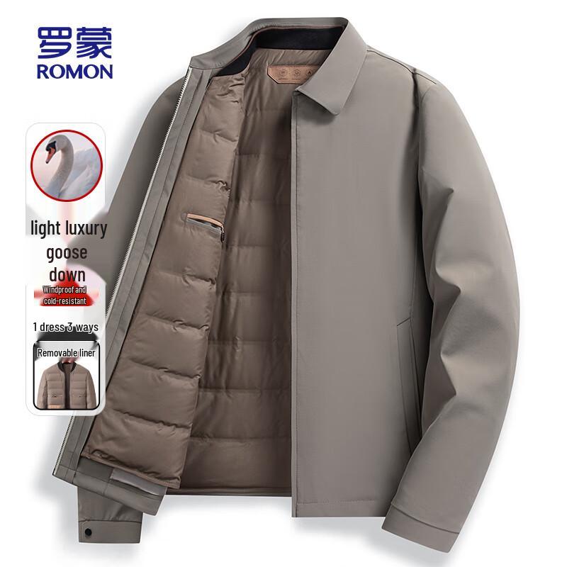 ROMON Men s Business Casual Goose Down Jacket 3XL