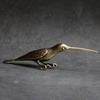 Woodpecker Ornament Realistic Vintage Copper Christmas Tree Decoration Bird Statue for Bedroom