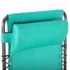 ADJUSTABLE DECK CHAIR Relax Turquoise Garden Folding WITH ARMRESTS