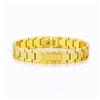 Men's Stainless Steel & Titanium Fish Scale Bracelet - Saturn Chain Design